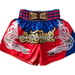 Pantalones cortos de boxeo tailandés: Thaiboxing Rojo y Azul Thai Boxing - 1