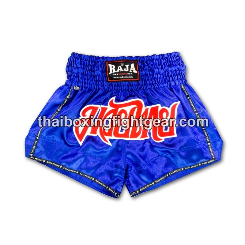 Raja Boxing pantalones cortos de Muay Thai Classic Azul Raja - 1
