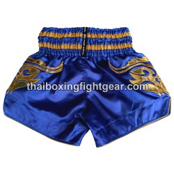 Twins Muay Thai pantalones cortos de boxeo satín azul | Muay Thai Shorts Twins Muay Thai pantalones cortos de boxeo satín azul | Muay Thai Shorts