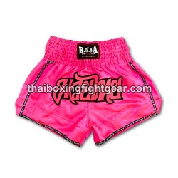 Raja Boxing pantalones cortos de Muay Thai Classic Rosa Raja - 1