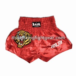 Raja Boxing pantalones cortos de Muay Thai "Tiger" Rojo Raja - 1