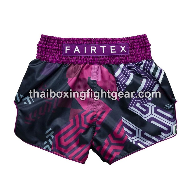 Pantalones cortos de Boxeo Muay Thai Fairtex X Future LAB Purple Fairtex - 1