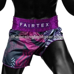 Pantalones cortos de Boxeo Muay Thai Fairtex X Future LAB Purple Fairtex - 5
