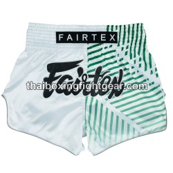 Pantalones cortos de Boxeo Muay Thai Fairtex BS1923 Racer White Fairtex - 1