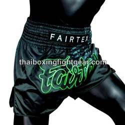 Pantalones cortos de Boxeo Muay Thai Fairtex BS1924 Racer Black Fairtex - 3
