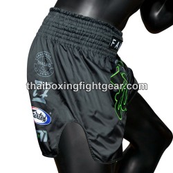 Pantalones cortos de Boxeo Muay Thai Fairtex BS1924 Racer Black Fairtex - 5