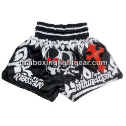 Pantalonés cortos de boxeo thailandés THAISMAI "Skull Cross" Thaismai - 1