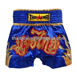 Pantalonés cortos de boxeo thailandés THAISMAI "Fire Blue" Thaismai - 1