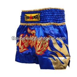 Pantalonés cortos de boxeo thailandés THAISMAI "Fire Blue" Thaismai - 2