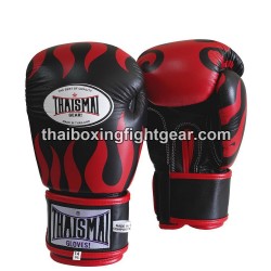 Guantes de boxeo tailandés Thaismai BG124 "Fire Black" Thaismai - 1