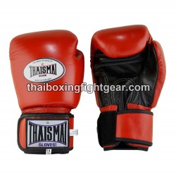 Guantes de boxeo tailandés Thaismai BG124 "Red Black" Thaismai - 1