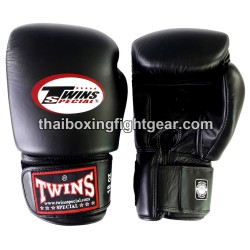 Twins BGVL-3 Guantes de boxeo Muay Thai negro | Guantes
