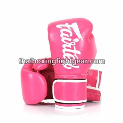 Guantes de boxeo tailandés Fairtex"BGV14 Pink White" Fairtex - 1