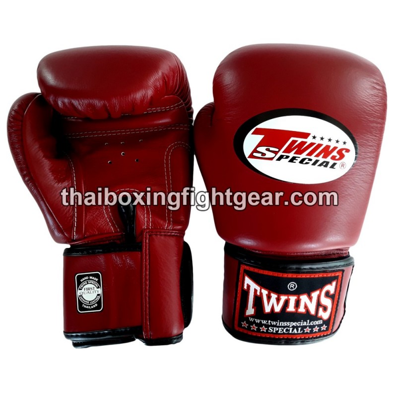 Guantes de boxeo tailandés twins infantiles BGVS3 Sintético  Granate Twins - 1