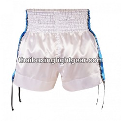 Muay Thai Boxing Shorts Top King TKTBS-201  blanco  cielo azul Top King - 4