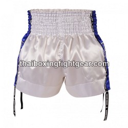 Muay Thai Boxing Shorts Top King TKTBS-201 blanco azul Top King - 2