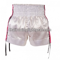 Muay Thai Boxing Shorts Top King TKTBS-201 blanco  rosa Top King - 2