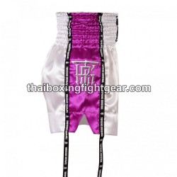 Muay Thai Boxing Shorts Top King TKTBS-201 blanco Morado Top King - 4