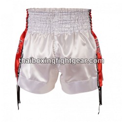 Muay Thai Boxing Shorts Top King TKTBS-201 blanco Rojo Top King - 2