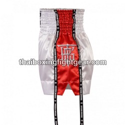 Muay Thai Boxing Shorts Top King TKTBS-201 blanco Rojo Top King - 3
