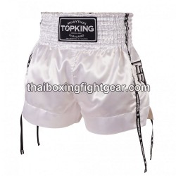 Muay Thai Boxing Shorts Top King TKTBS-201 blanco Top King - 1