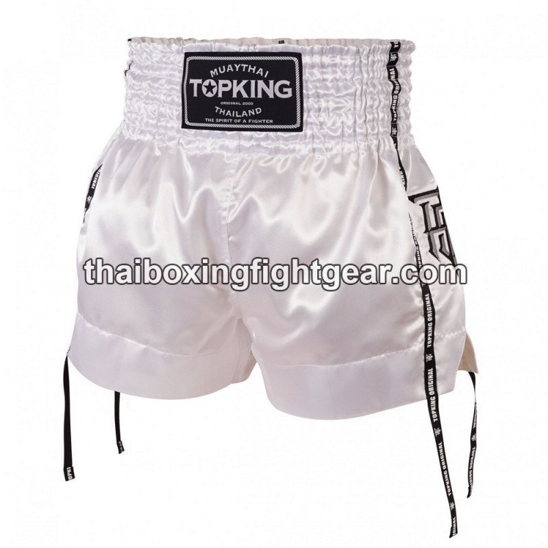 Muay Thai Boxing Shorts Top King TKTBS-201 blanco Top King - 1