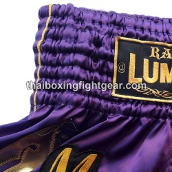 Thai Lumpini fushia pantalones cortos de boxeo | Muay Thai Shorts