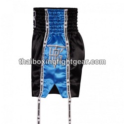 Muay Thai Boxing Shorts Top King TKTBS-202 Negro Cielo azul Top King - 3