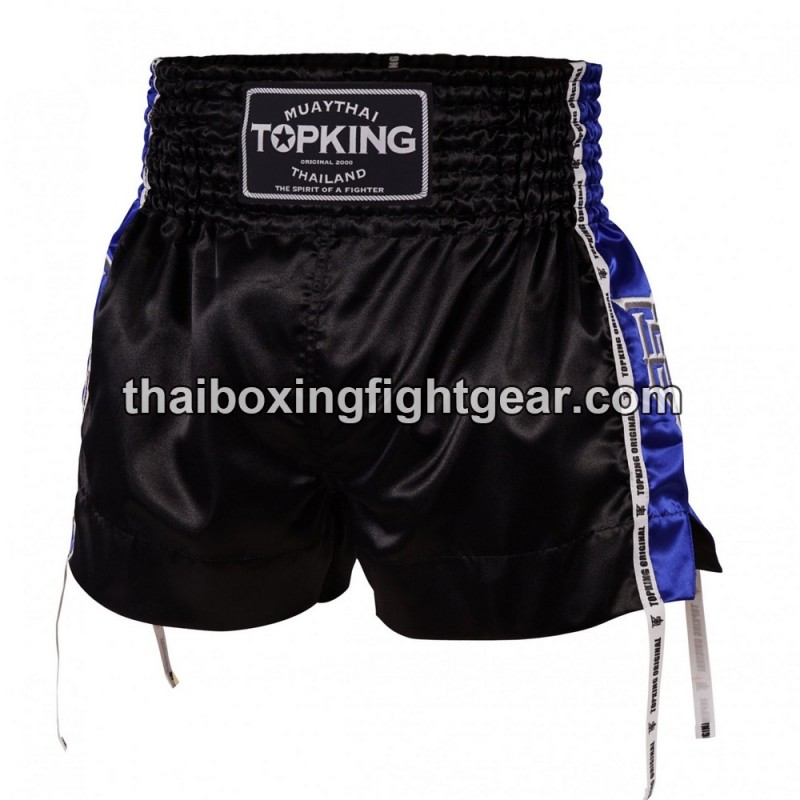 Muay Thai Boxing Shorts Top King TKTBS-202 Negro azul Top King - 1