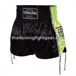 Muay Thai Boxing Shorts Top King TKTBS-202 Negro Verde Top King - 1