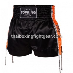 Muay Thai Boxing Shorts Top King TKTBS-202 Negro naranja Top King - 1