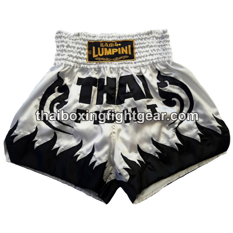 Pantalones cortos de boxeo rojo/negro Thai Lumpini | Muay Thai Shorts Pantalones cortos de boxeo rojo/negro Thai Lumpini | Muay Thai Shorts