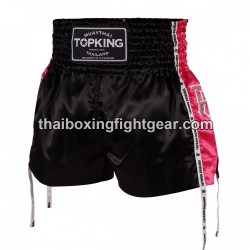 Muay Thai Boxing Shorts Top King TKTBS-202 Negro Rosa Top King - 1