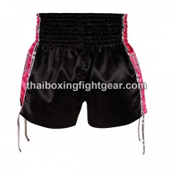 Muay Thai Boxing Shorts Top King TKTBS-202 Negro Rosa Top King - 2