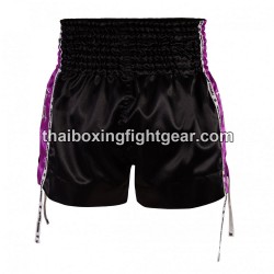 Muay Thai Boxing Shorts Top King TKTBS-201 Negro Morado Top King - 2