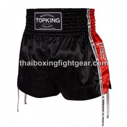 Muay Thai Boxing Shorts Top King TKTBS-202 Negro Rojo Top King - 1