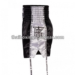 Muay Thai Boxing Shorts Top King TKTBS-202 Negro Blanco Top King - 3
