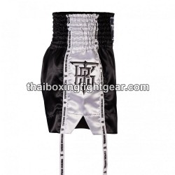 Muay Thai Boxing Shorts Top King TKTBS-202 Negro Blanco Top King - 4