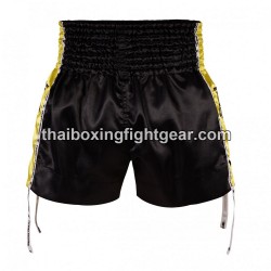 Muay Thai Boxing Shorts Top King TKTBS-202 Negro Amarillo Top King - 2