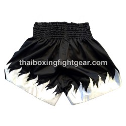Thai Lumpini pantalones cortos de boxeo blanco negro | Muay Thai Shorts Thai Lumpini pantalones cortos de boxeo blanco negro | Muay Thai Shorts