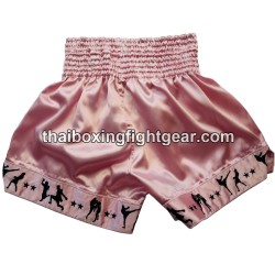 Pantalones cortos de boxeo rosa Thai Lumpini | Muay Thai Shorts