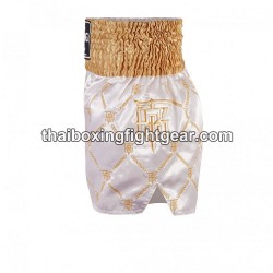 Muay Thai Boxing Shorts Top King TKTBS-211 Oro blanco Top King - 3