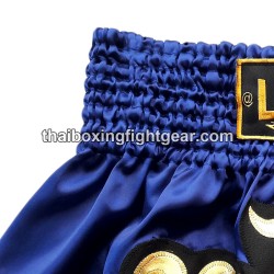 Pantalones cortos de boxeo azul oro Thai Lumpini | Muay Thai Shorts