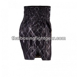 Muay Thai Boxing Shorts Top King TKTBS-213 Negro Plata Top King - 4