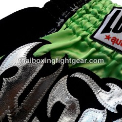 Pantalones cortos de boxeo thai Lumpinee verde/negro | Muay Thai Shorts Pantalones cortos de boxeo thai Lumpinee verde/negro | Muay Thai Shorts