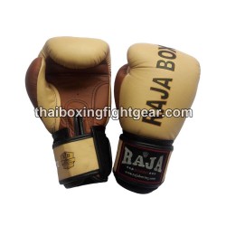 Raja Boxing Guantes de Boxeo Muay Thai Cuero RJB-P1-1 Beige Brown Raja - 1