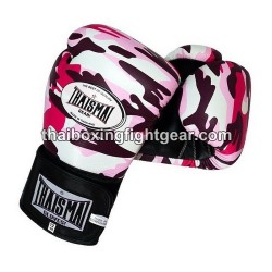 Guantes de boxeo tailandés Thaismai BG124 "Camo" Rosa