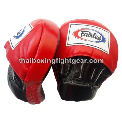 Patas de oso "Punching mitts" curvado Fairtex rojo/negro | Equipamiento