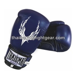 Guantes de boxeo tailandés Thaismai BG124 "Phoenix" Azul