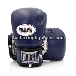 Guantes de boxeo tailandés Thaismai BG124 Azul